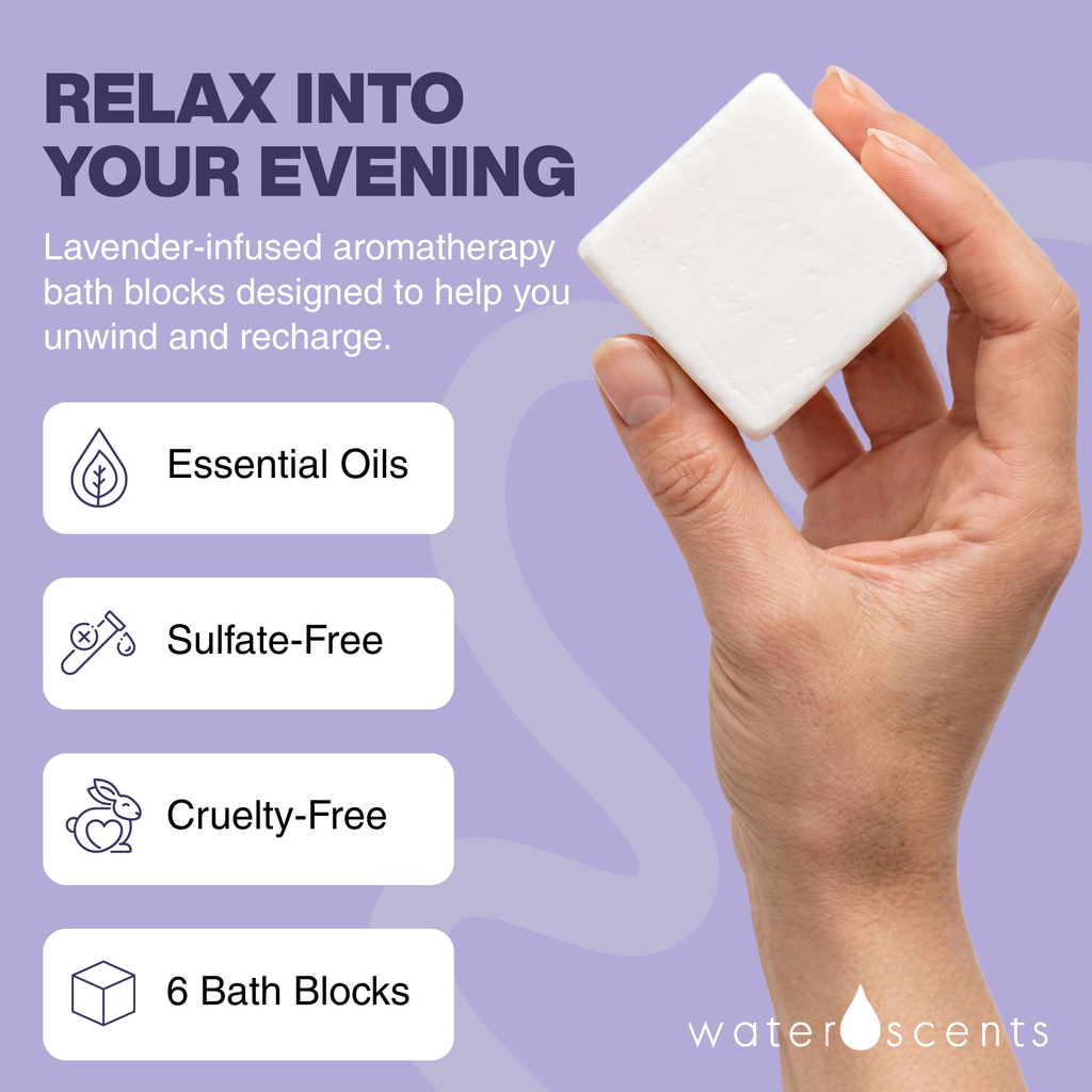 Lavender Mist Bath Bomb Block - Relaxing Aromatherapy