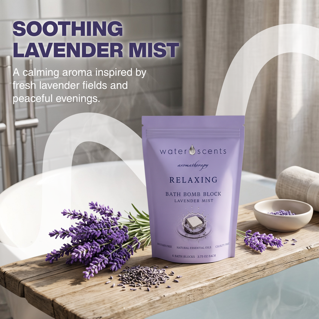Lavender Mist Bath Bomb Block - Relaxing Aromatherapy
