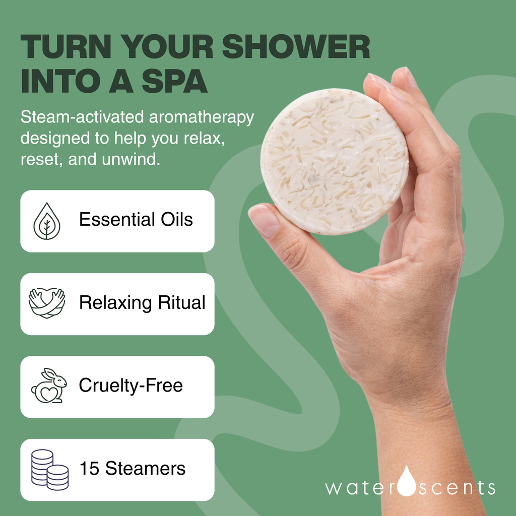 Eucalyptus Mint Shower Steamer - Aromatherapy Flower Fizzy