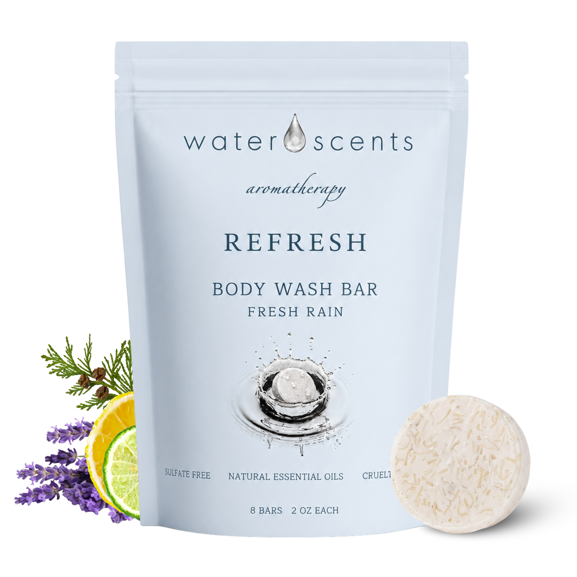 Fresh Rain Body Wash Bar - Solid Vegan Body Soap