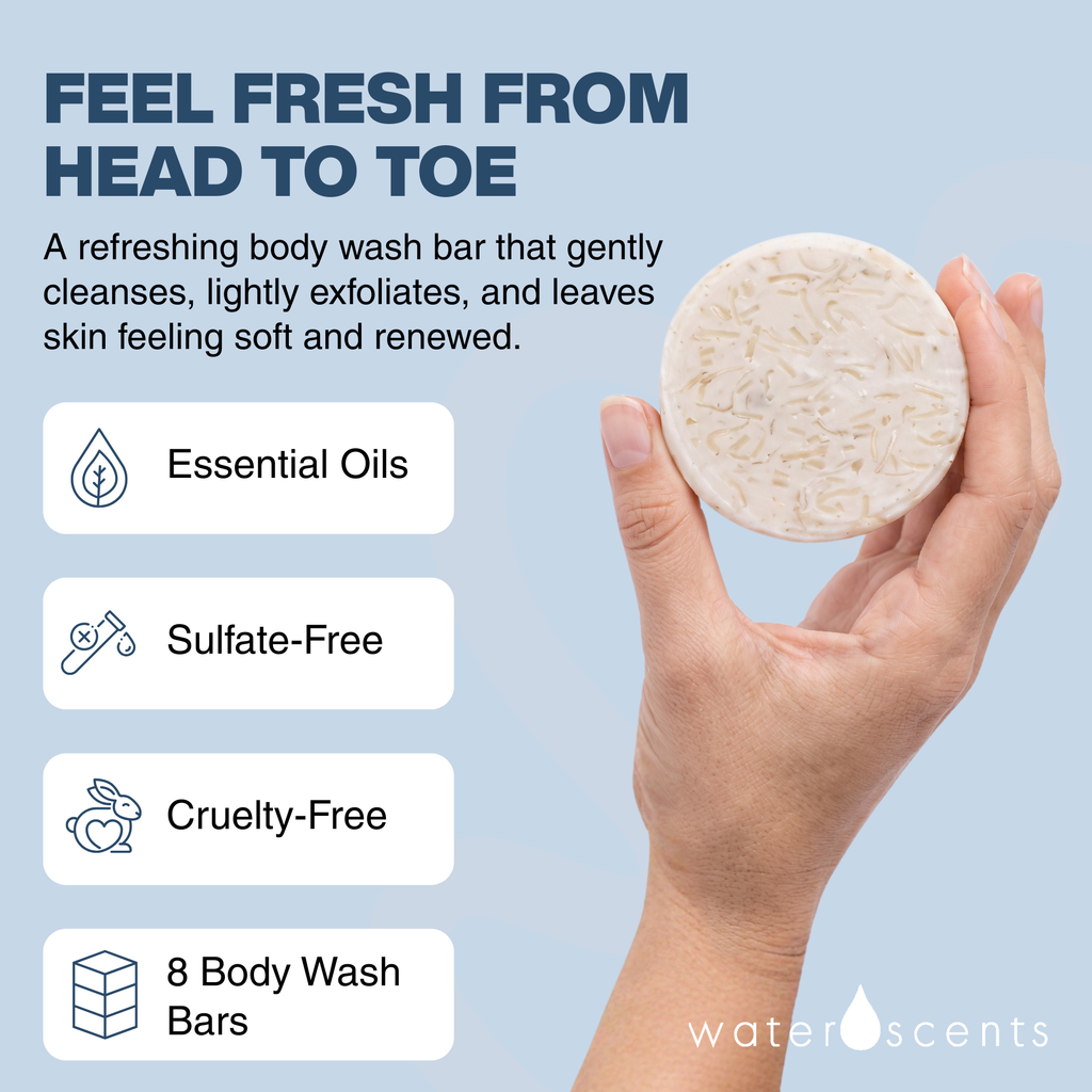 Fresh Rain Body Wash Bar - Solid Vegan Body Soap