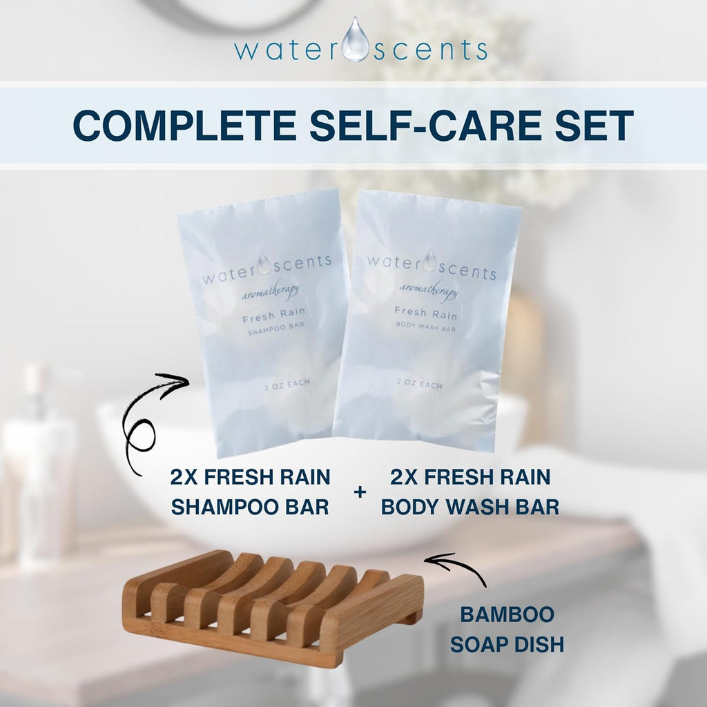 Fresh Rain Essentials Body Wash Bar and Shampoo Bar Set