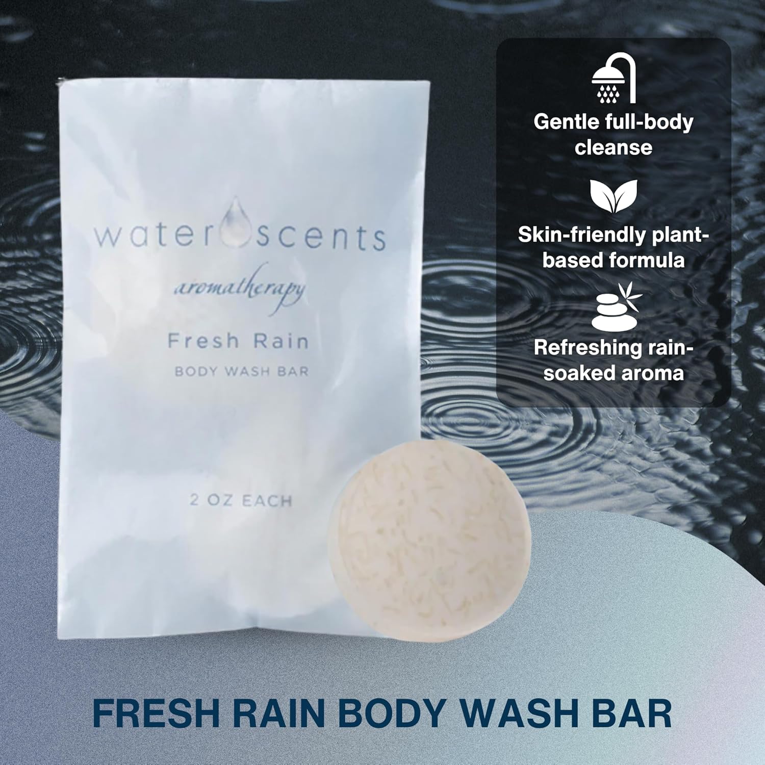 Fresh Rain Essentials Body Wash Bar and Shampoo Bar Set