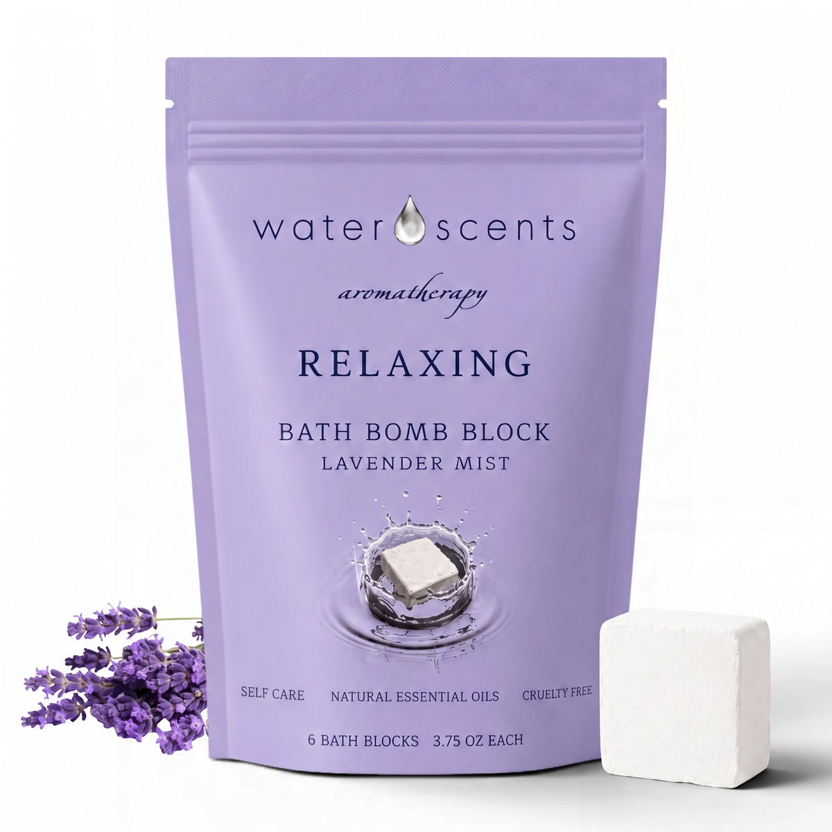 Lavender Mist Bath Bomb Block - Relaxing Aromatherapy
