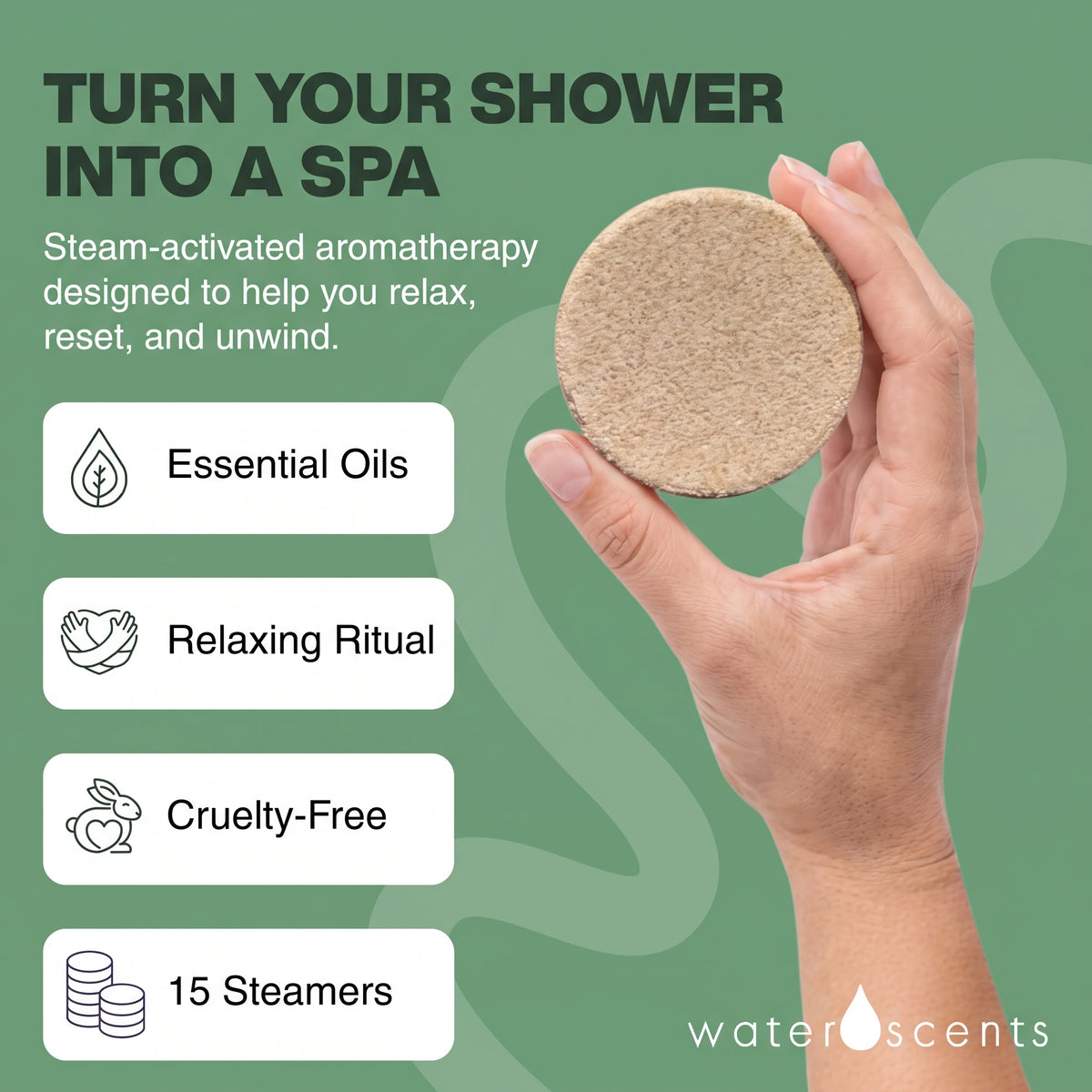 Eucalyptus Mint Shower Steamer - Aromatherapy Fizzy